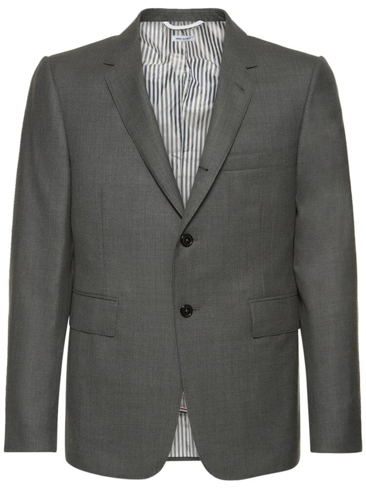 THOM BROWNE Single Breast Wool Blazer Cover