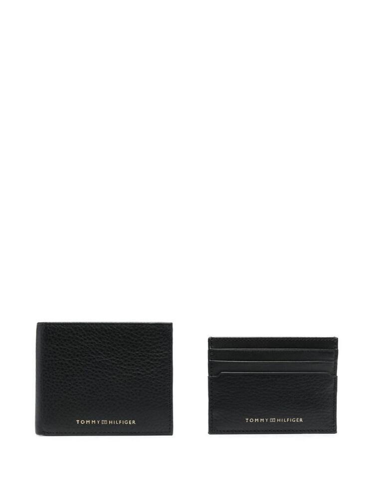 Tommy Hilfiger logo-print wallet and cardholder set - Black Cover