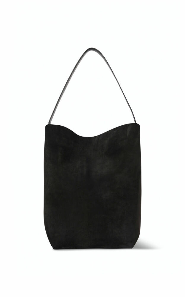 The Row - Medium N/S Park Suede Tote - Black Cover