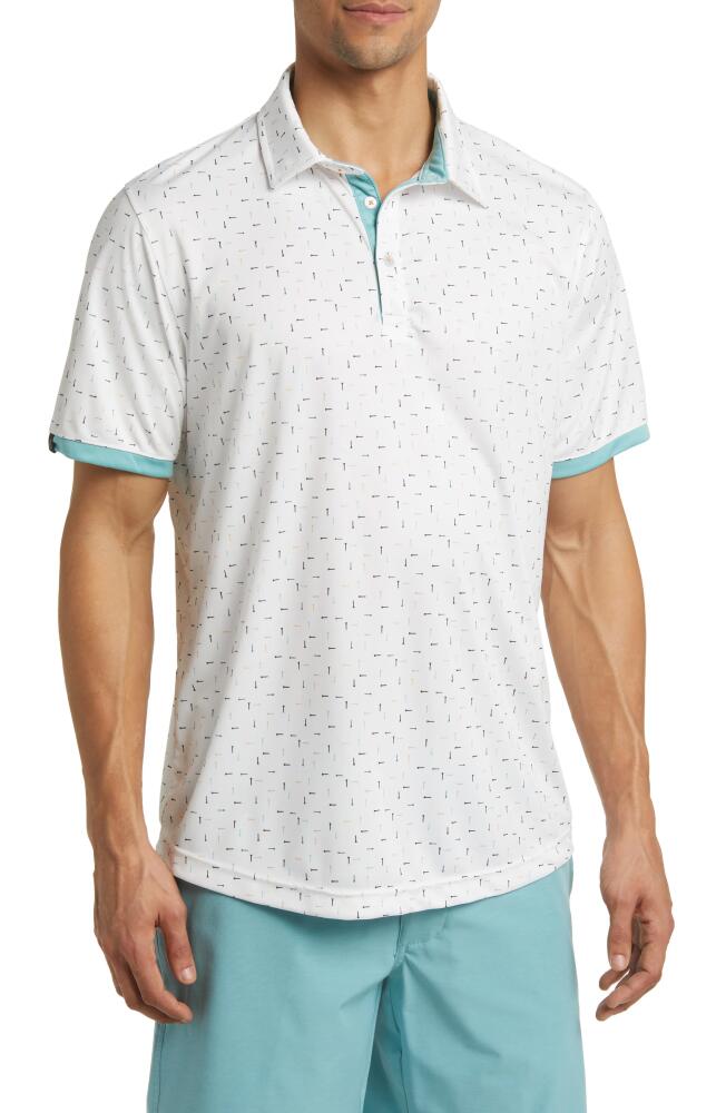 Swannies Fraser Golf Polo in White-Marine Cover