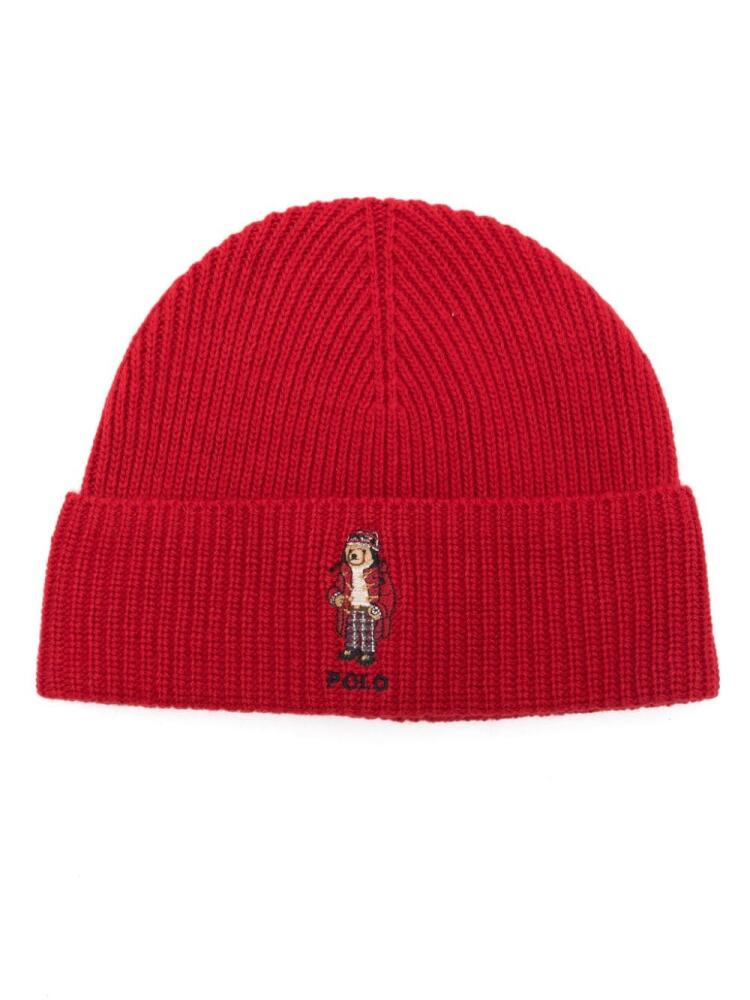 Polo Ralph Lauren Polo Bear-motif beanie hat - Red Cover