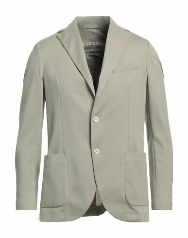 Circolo 1901 Man Blazer Sage green Cotton, Elastane Cover