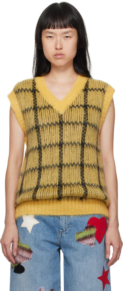 Marni Yellow Check Vest Cover