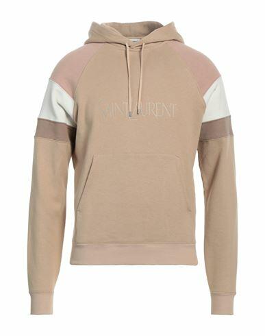 Saint Laurent Man Sweatshirt Beige Cotton, Elastane, Polyester Cover