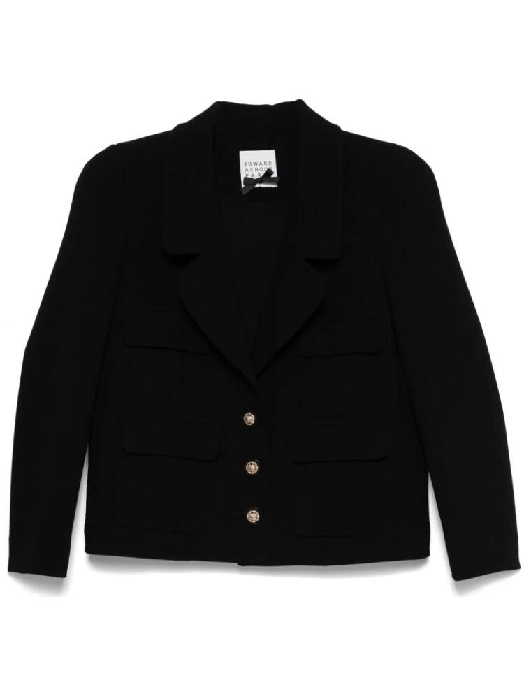 Edward Achour Paris wool jacket - Black Cover