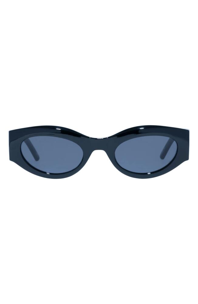 Le Specs Body Bumpin' II 50mm Oval Sunglasses in Black Cover