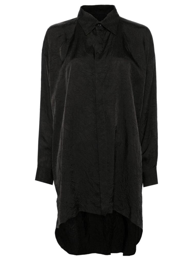 Yohji Yamamoto creased button-down shirt - Black Cover