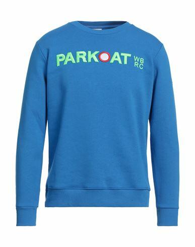 Parkoat Man Sweatshirt Bright blue Cotton, Polyester Cover