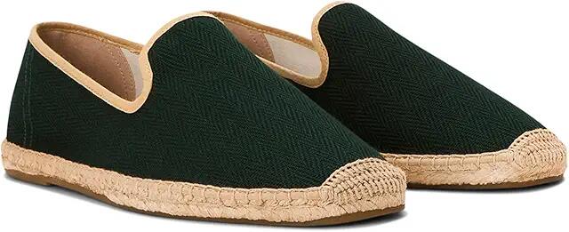 Soludos Smoking Slipper Espadrille (Green / Tan) Men's Slip on Shoes Cover