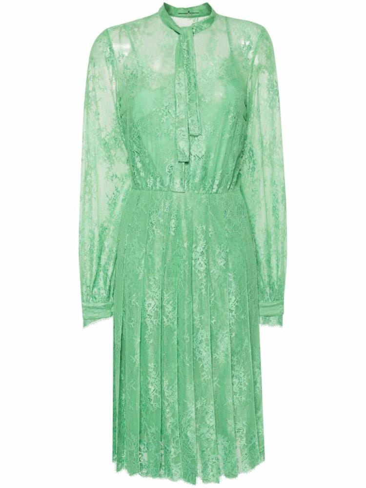 Ermanno Scervino floral-lace midi dress - Green Cover