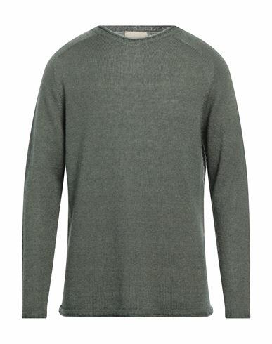 120% Lino Man Sweater Military green Mohair wool, Polyamide, Linen, Cashmere, Wool Cover