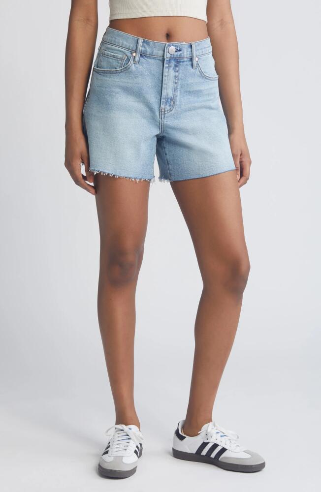 1822 Denim Loose Fit High Waist Denim Cutoff Shorts in Edith Cover