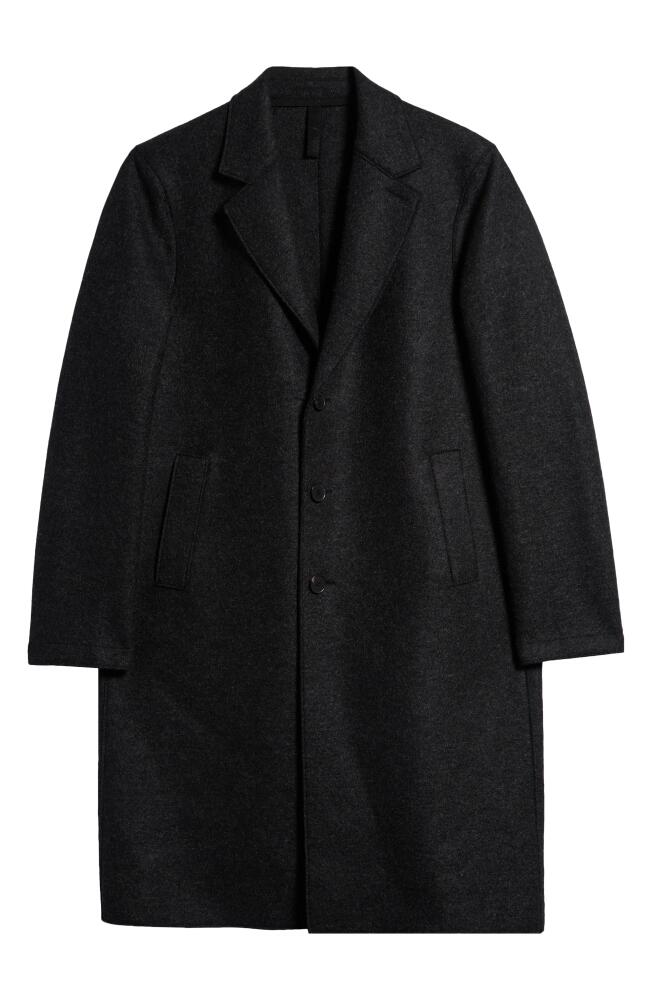 Harris Wharf London Pressed Wool Overcoat in Anthracite Cover