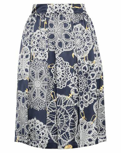 Boutique Moschino Woman Midi skirt Midnight blue Silk, Viscose Cover