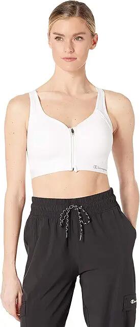 Champion Motion Control Zip (White) Women's Bra Cover