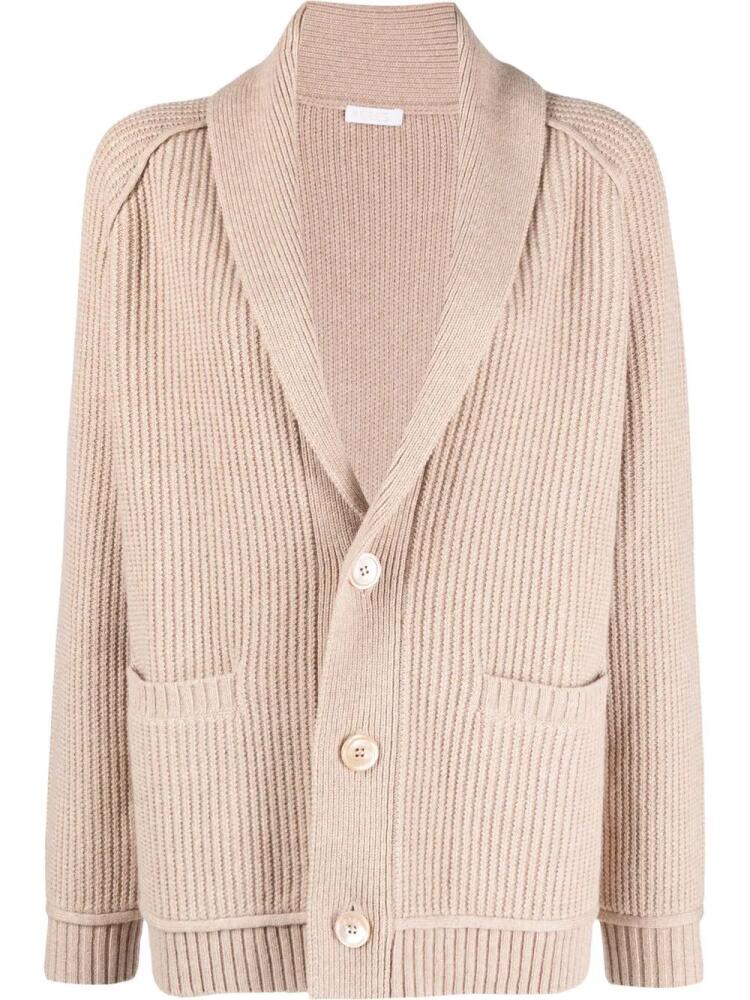 ERES Maxime ribbed-knit cardigan - Neutrals Cover