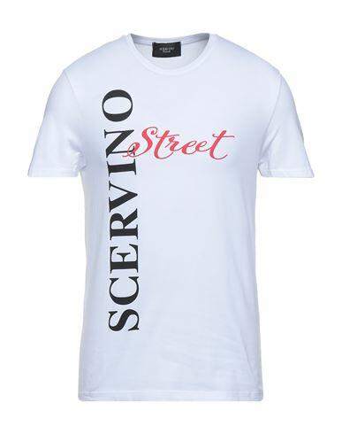 Ermanno Scervino Man T-shirt White Cotton, Elastane Cover