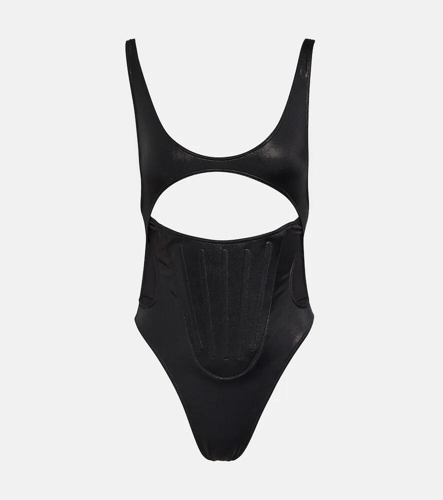 Mugler Cutout swimsuit Cover