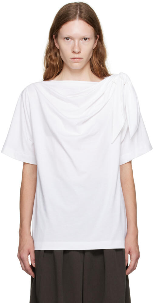 Dries Van Noten White Knotted T-Shirt Cover