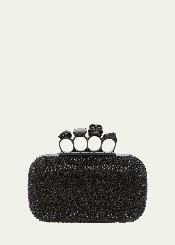 Alexander McQueen Skull Four-Ring Spike Crystal Clutch Bag Cover