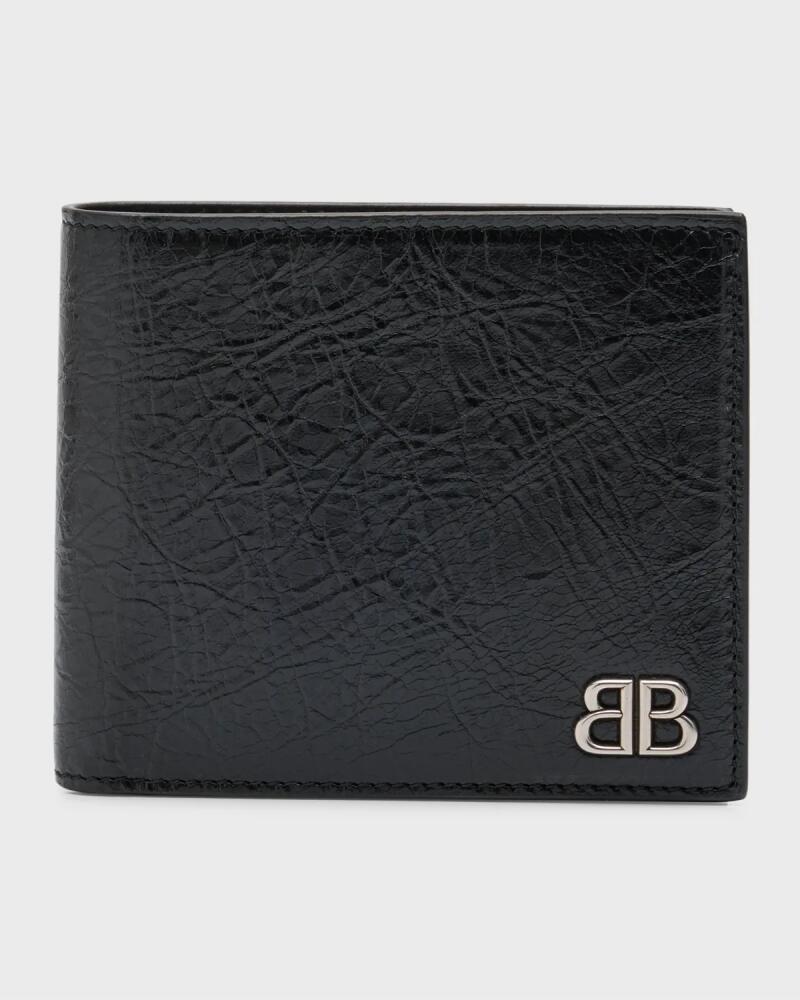 Balenciaga Men's Monaco Square Folded Wallet Cover