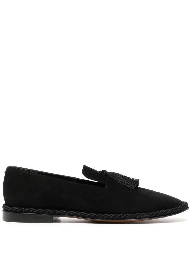 Clergerie tassel-detail suede loafers - Black Cover