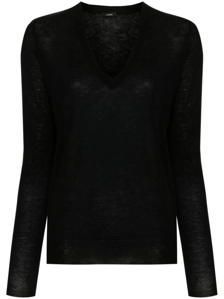 JOSEPH V-neck cashmere jumper - Black Cover