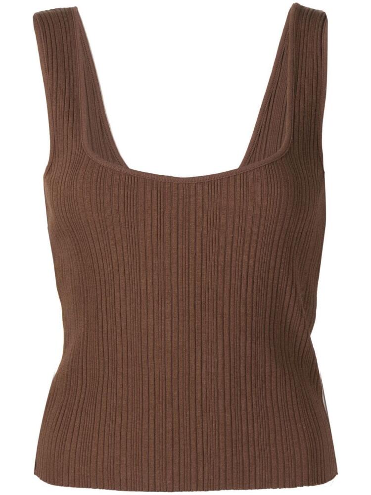 Vince sleeveless pleated vest - Brown Cover