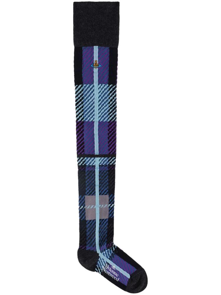 Vivienne Westwood tartan knee-high socks - Grey Cover