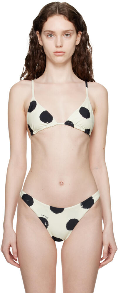 SIMONMILLER Black & White Bwai Bikini Top Cover