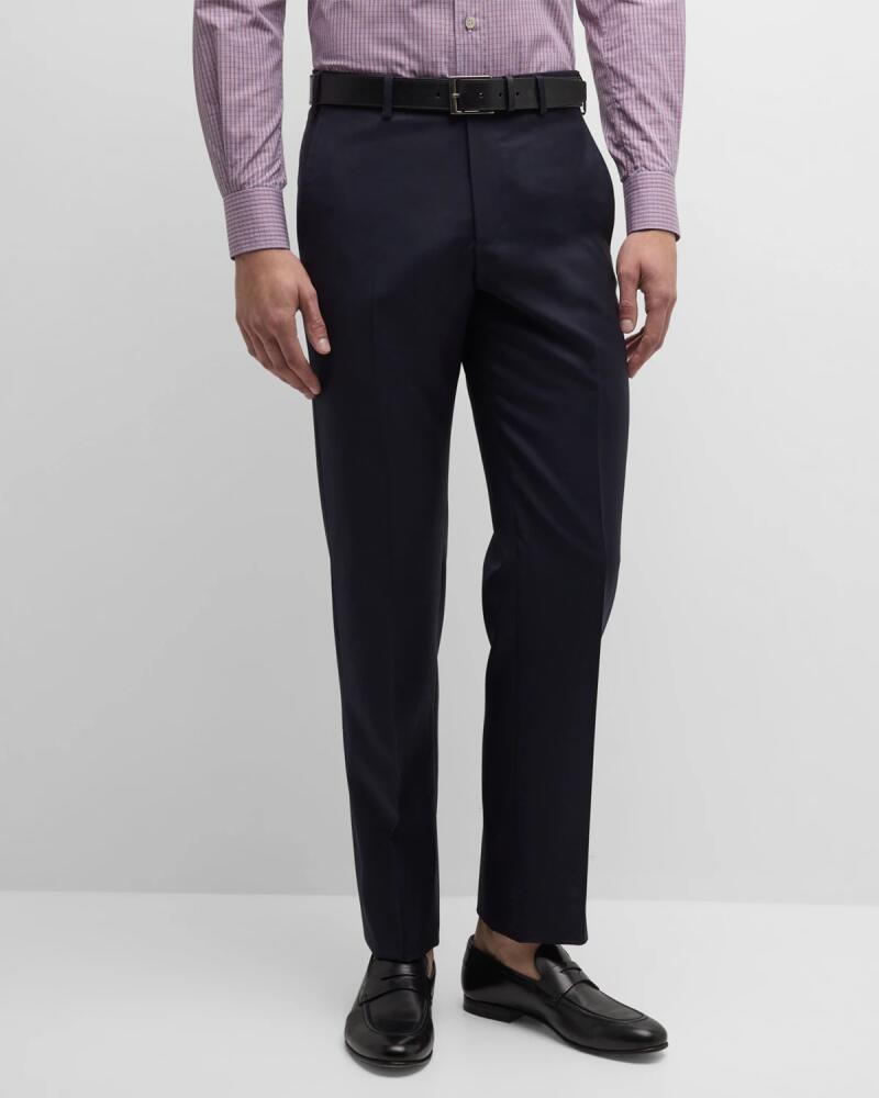 Zanella Men's Devon Wool Serge Trousers Cover