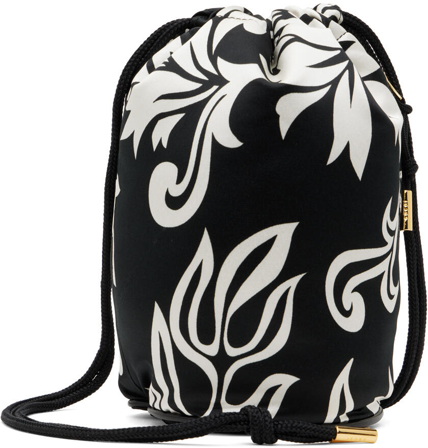 sacai Black Floral Bag Cover