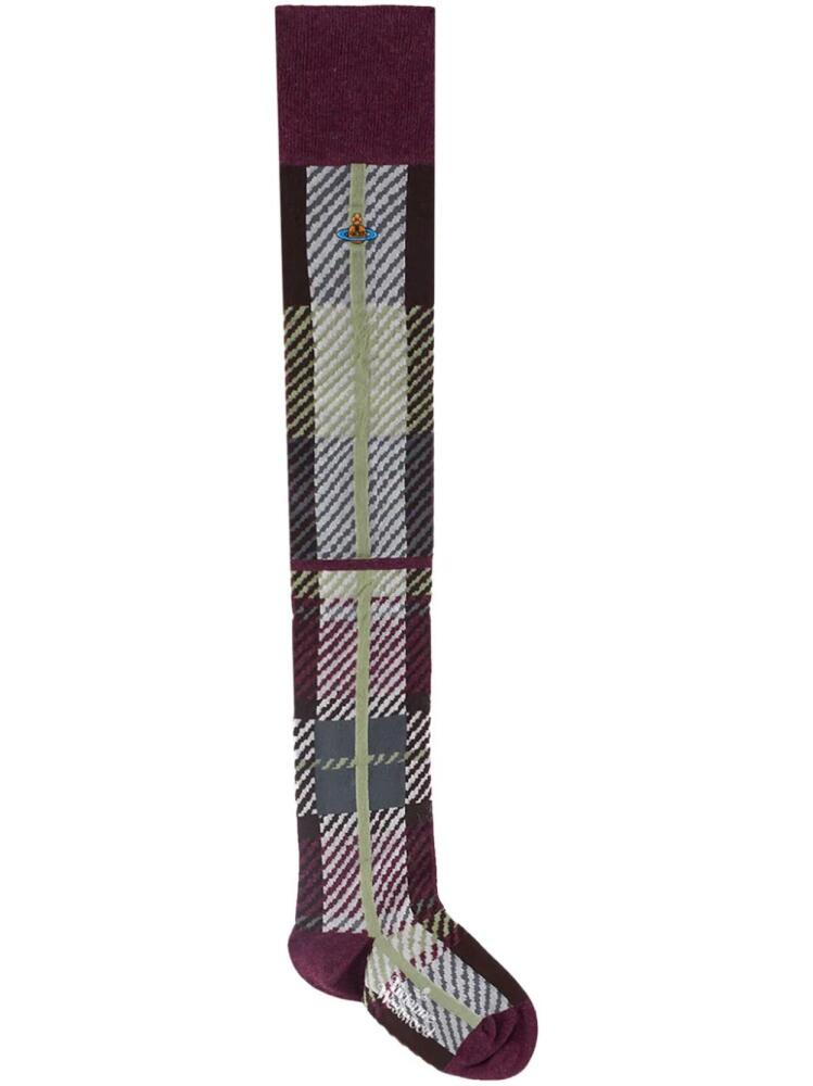 Vivienne Westwood tartan knee-high socks - Red Cover