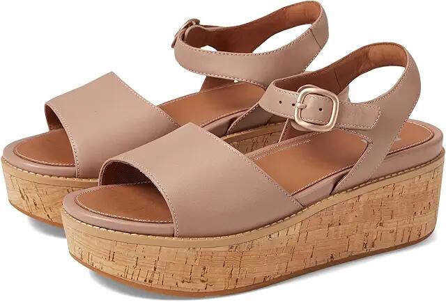 FitFlop Eloise Cork-Wrap Leather Back-Strap Wedge Sandals (Beige) Women's Shoes Cover