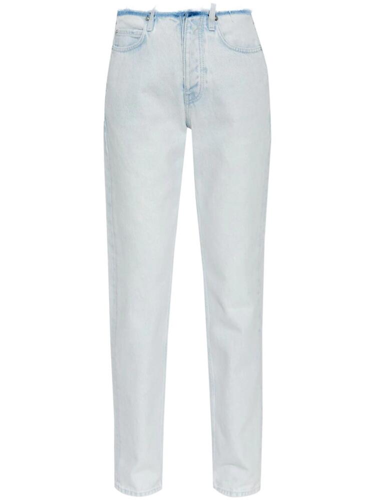 Balenciaga distressed contrasting trim jeans - Blue Cover