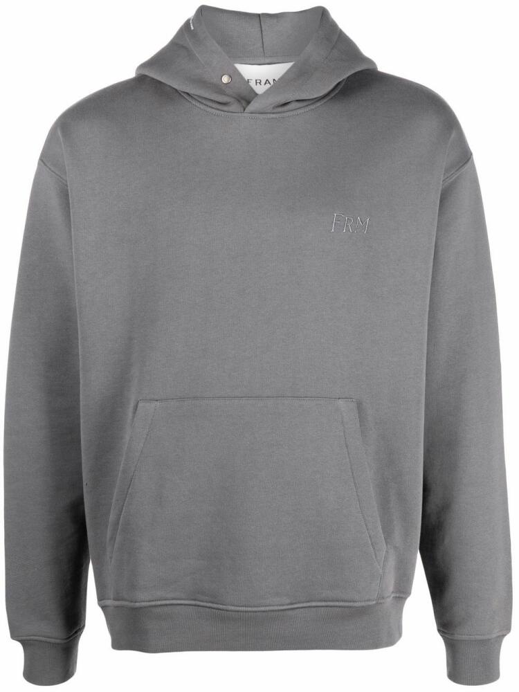 FRAME logo-embroidered hoodie - Grey Cover