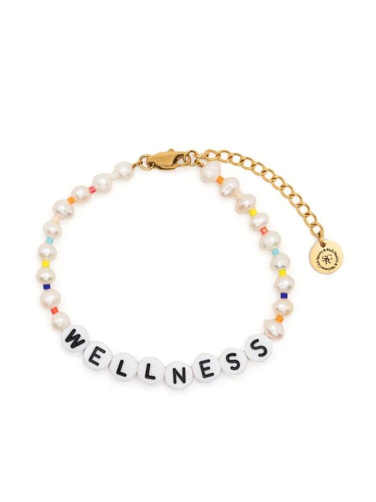 Sporty & Rich Wellness pearl-bead bracelet - White Cover