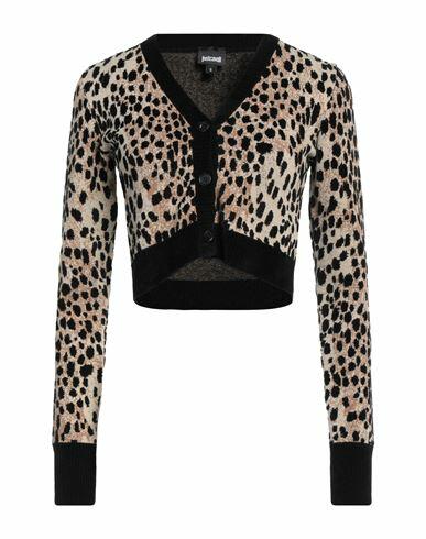 Just Cavalli Woman Cardigan Beige Viscose, Polyester, Cotton Cover