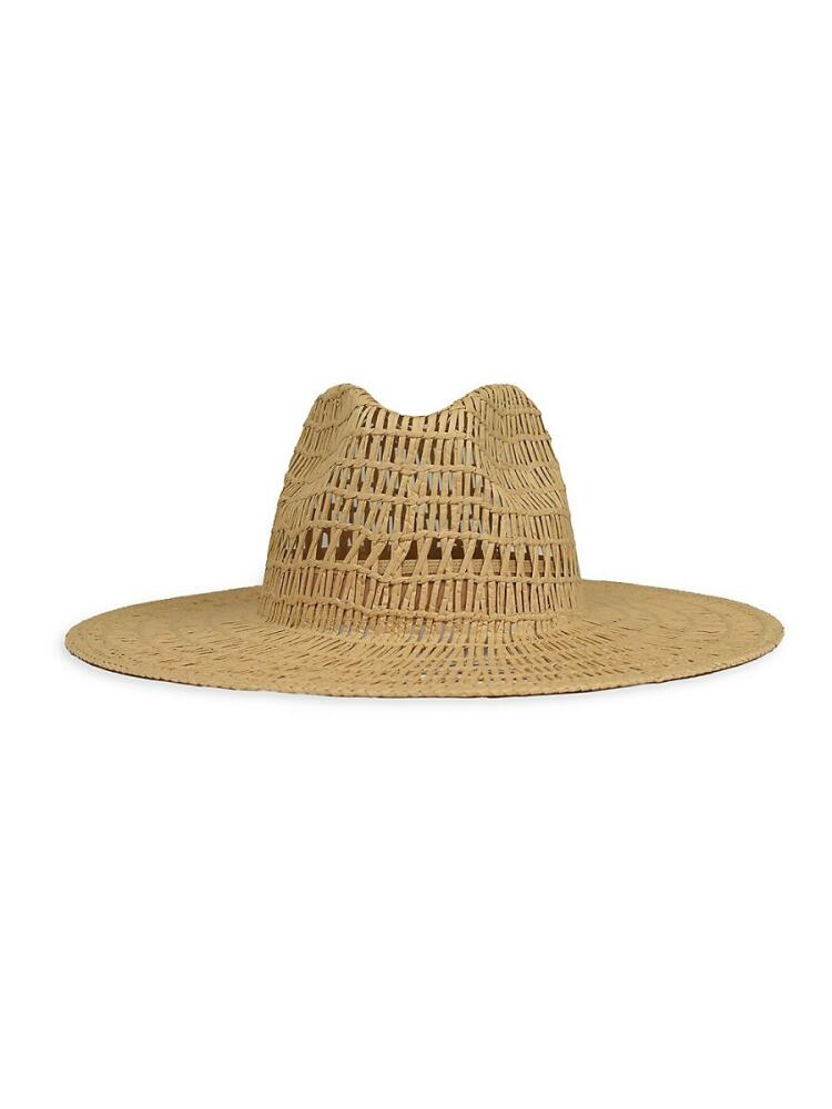 MARCUS ADLER Women's Cutout Straw Sun Hat - Natural Cover