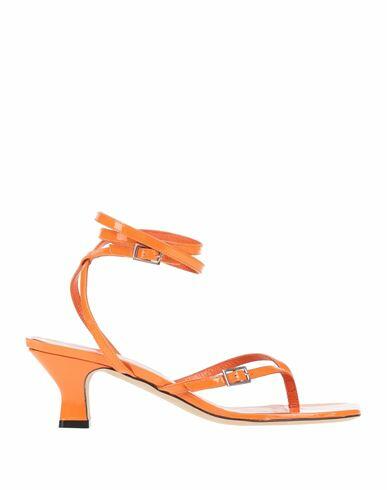 Paris Texas Woman Thong sandal Orange Soft Leather Cover