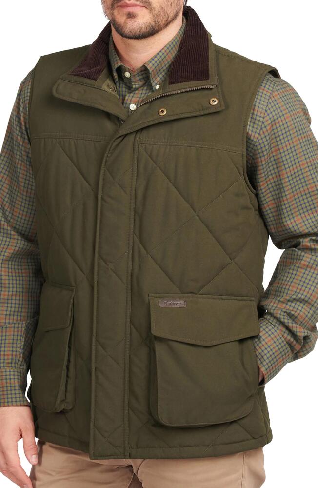 Barbour Winterdale Gilet Vest in Dark Olive Cover