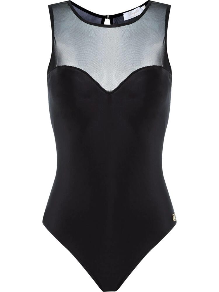 Brigitte sheer panel Princesa swimsuit - Black Cover