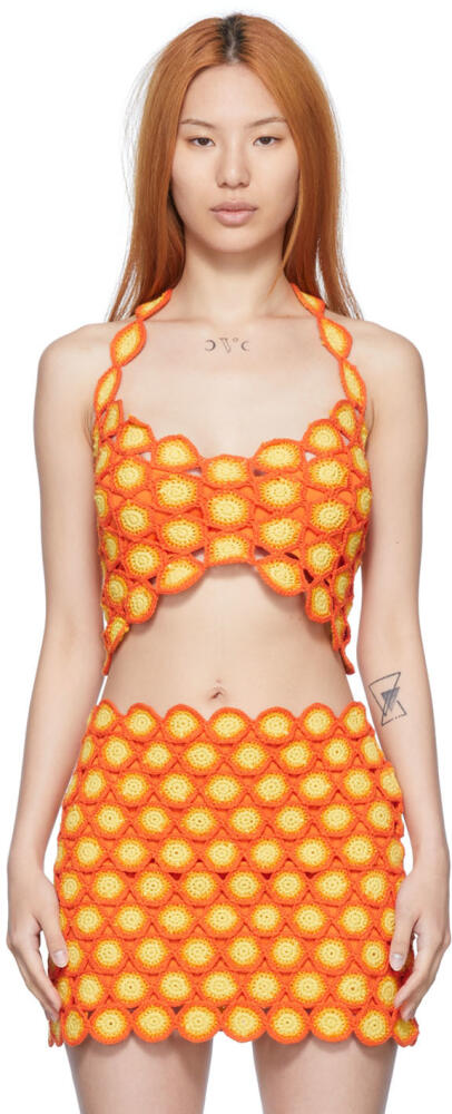 SIMONMILLER Orange Rummie Tank Top Cover