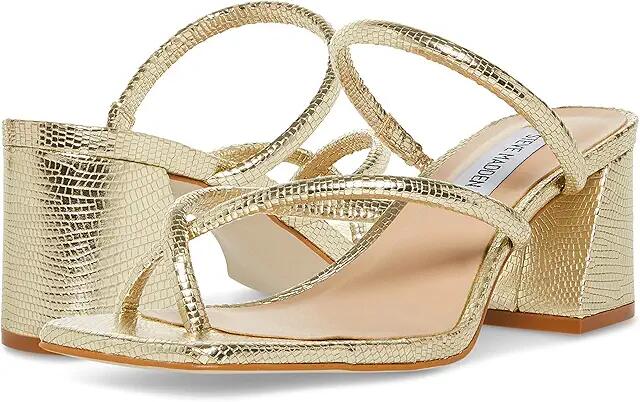 Steve Madden Effie Sandal (Gold Lizard) Women's Sandals Cover