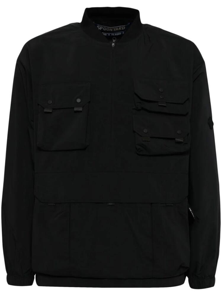 Spoonyard multi pocket long-sleeves windbreaker - Black Cover