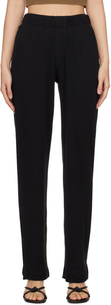 ÉTERNE Black Thermal Lounge Pants Cover