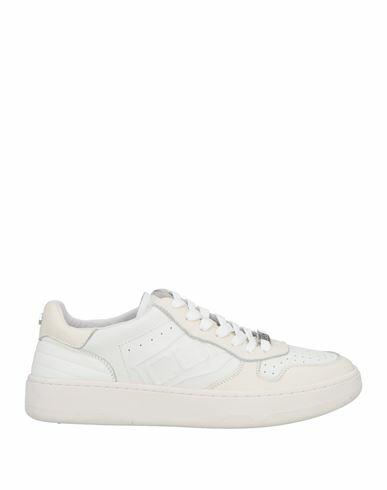 Cult Man Sneakers White Leather Cover