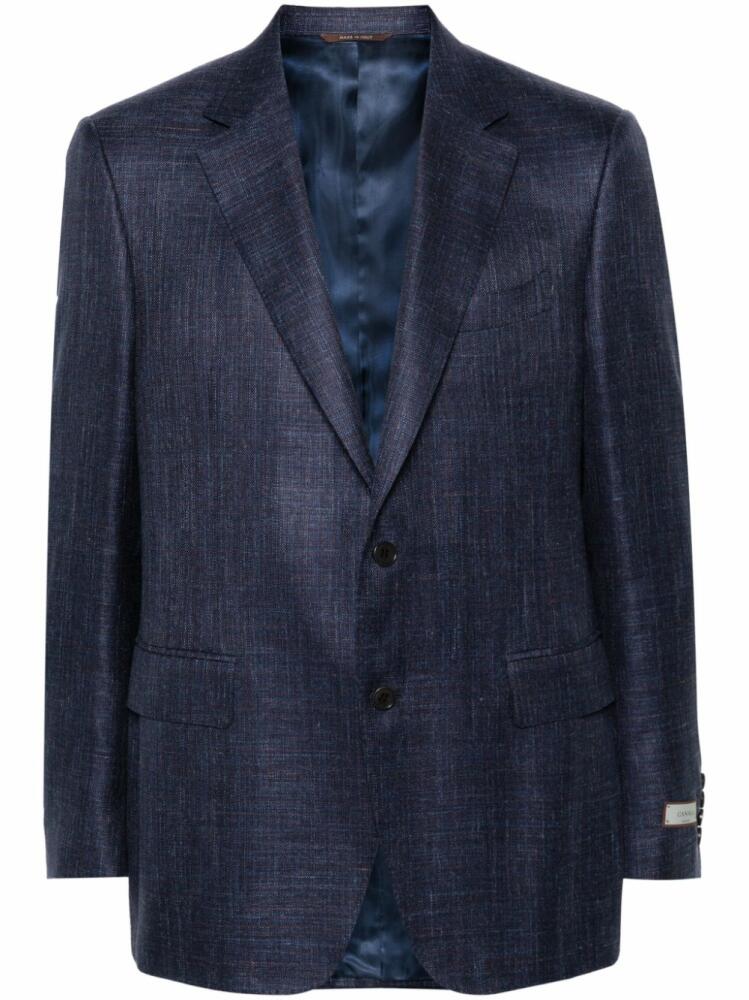 Canali single-breasted blazer - Blue Cover