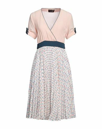 Trussardi Woman Midi dress Pink Silk, Acetate, Viscose Cover