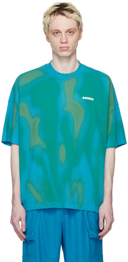 Bonsai Blue & Green Tie-Dye T-Shirt Cover